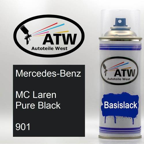 Mercedes-Benz, MC Laren Pure Black, 901: 400ml Sprühdose, von ATW Autoteile West.